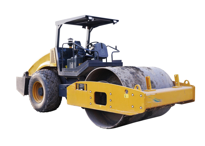 yellow-road-roller-white-with-clipping-path